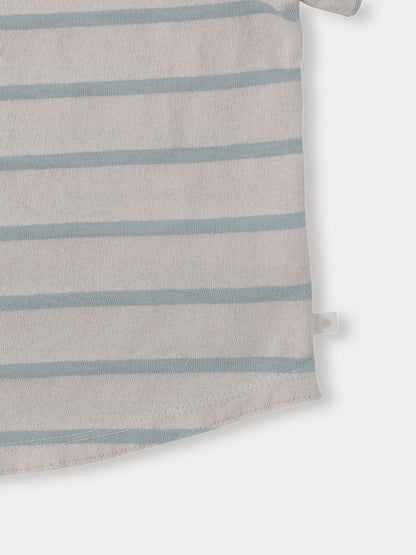 Benie Stripe T - Light Blue