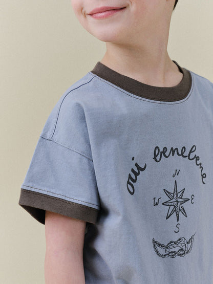 Marine T-shirt Grayish Blue