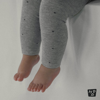 Polka baby leggings set