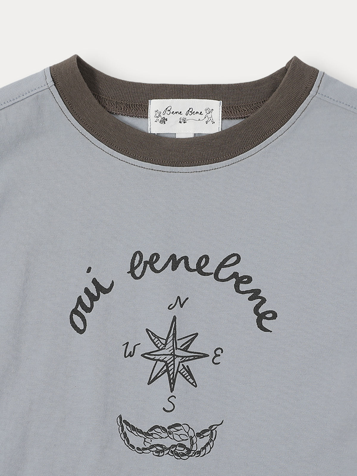 Marine T-shirt Grayish Blue