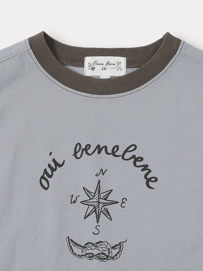 Marine T-shirt Grayish Blue