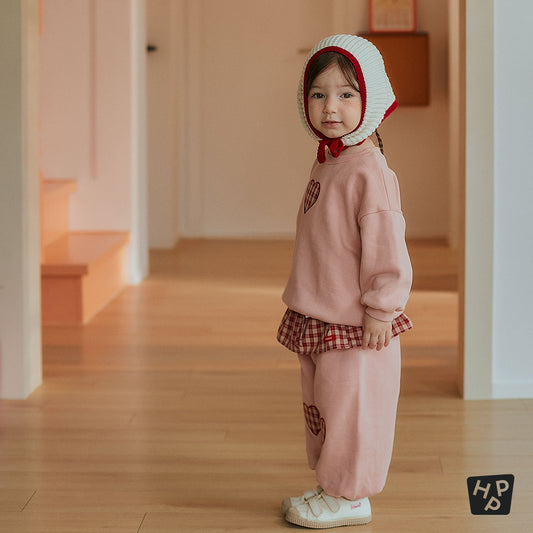 Rosy Heart Fleece Set