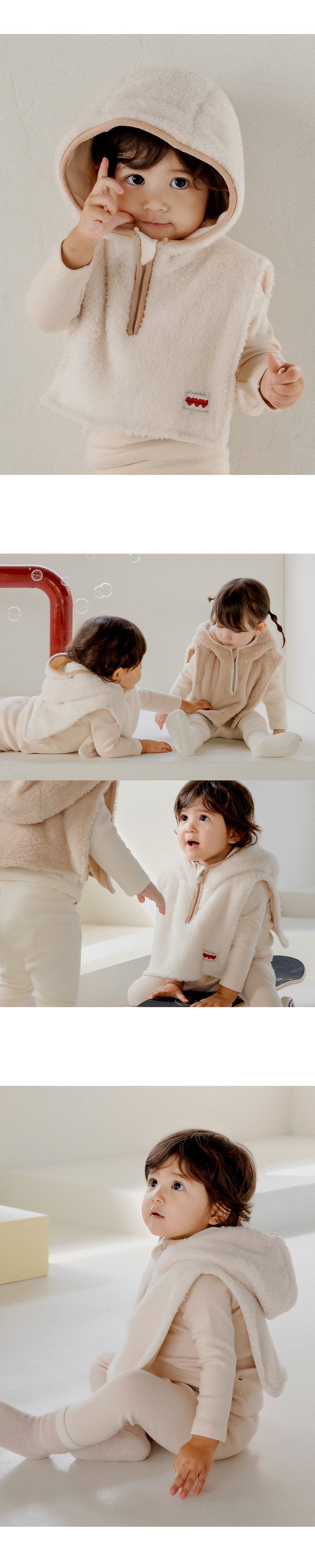 Furry Hooded Baby Neoprene Wear