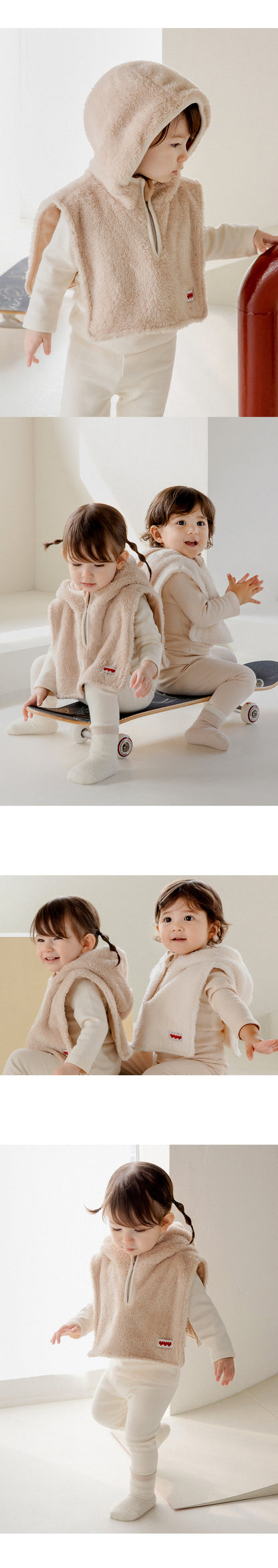 Furry Hooded Baby Neoprene Wear