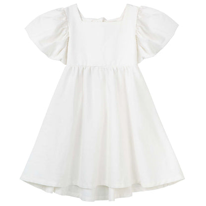 Grace Tie Back Dress - Ecru