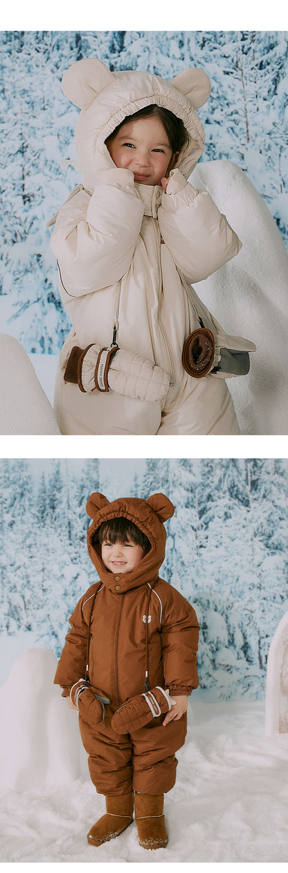 Happy Bear all-in-one snowsuit