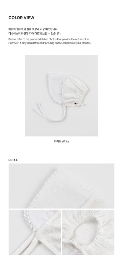 Hella lace baby bonnet