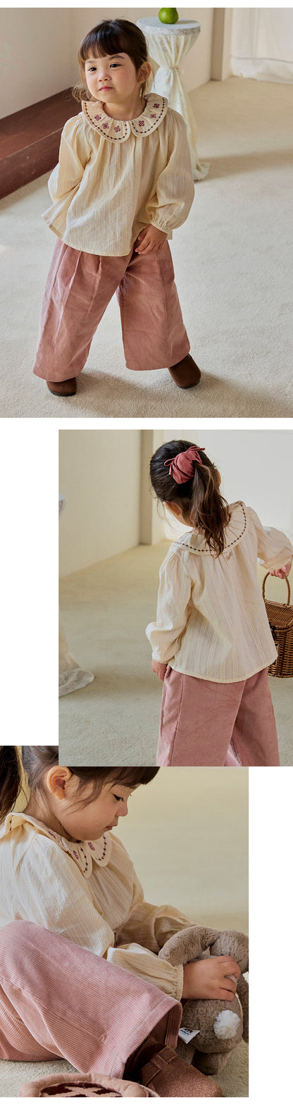 Jella Corduroy Wide-Leg Pants