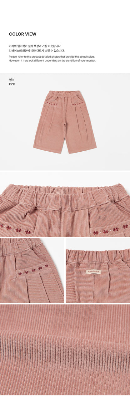 Jella Corduroy Wide-Leg Pants