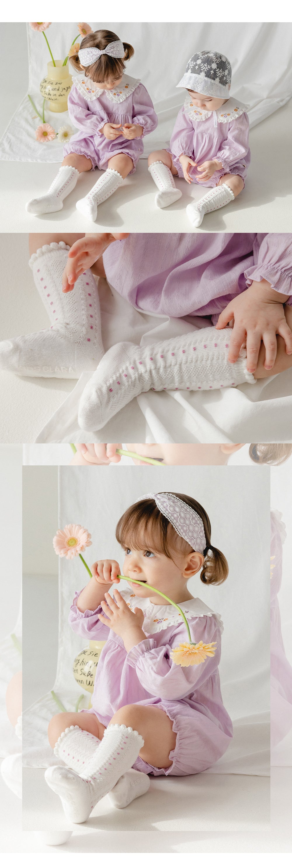 Leanna baby knee socks