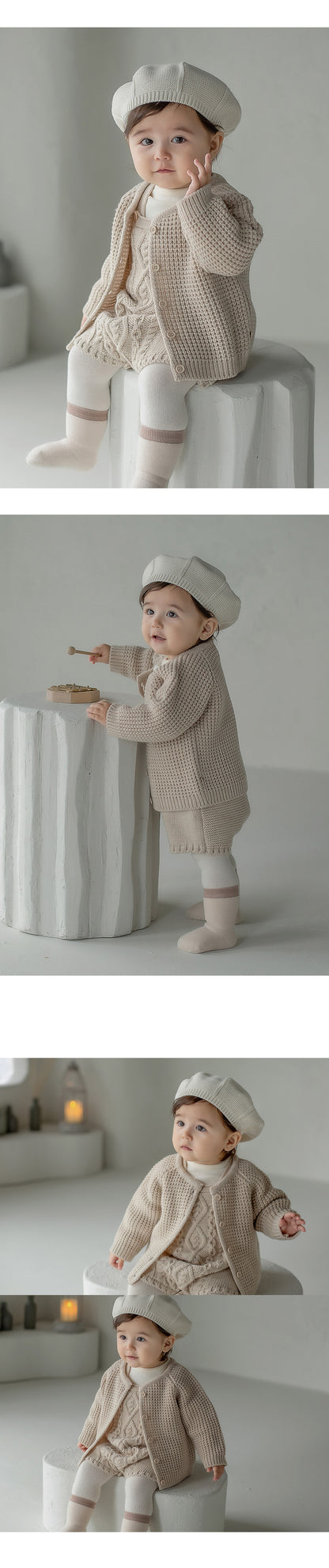 Linda knit baby cardigan