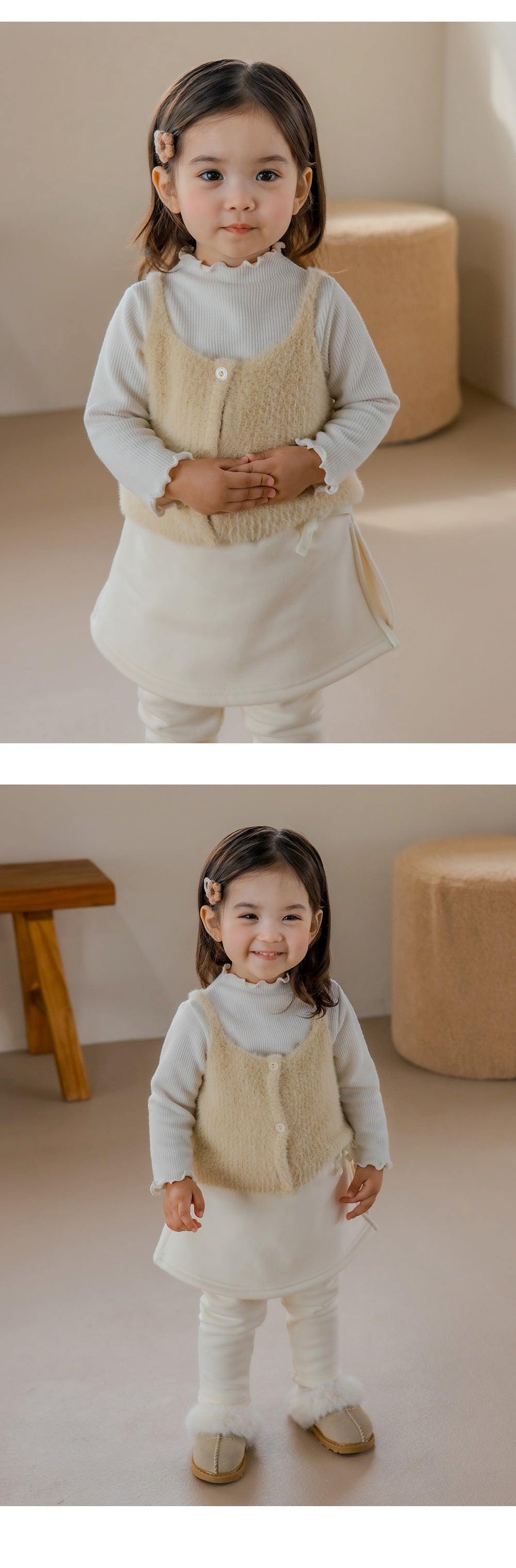 Lovely Fleece Baby Skirt Leggings