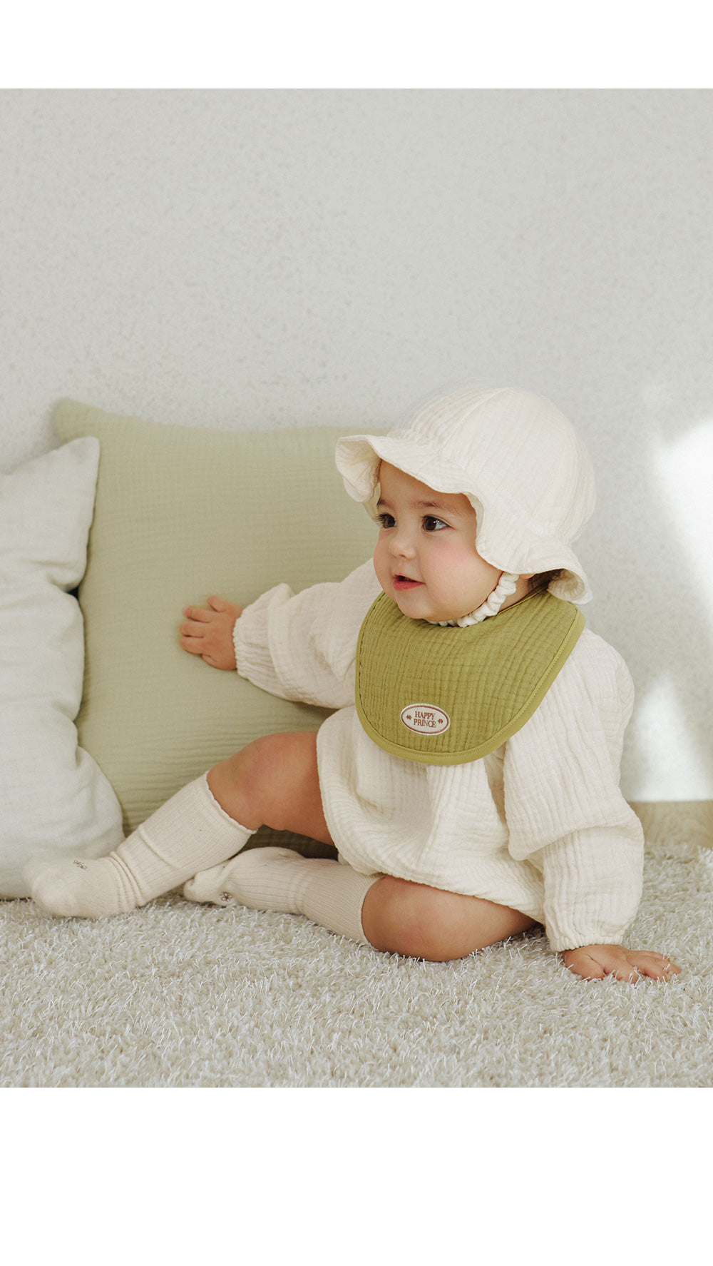 Loving 6-Layer Cotton Gauze Baby Bib 3-Piece Set