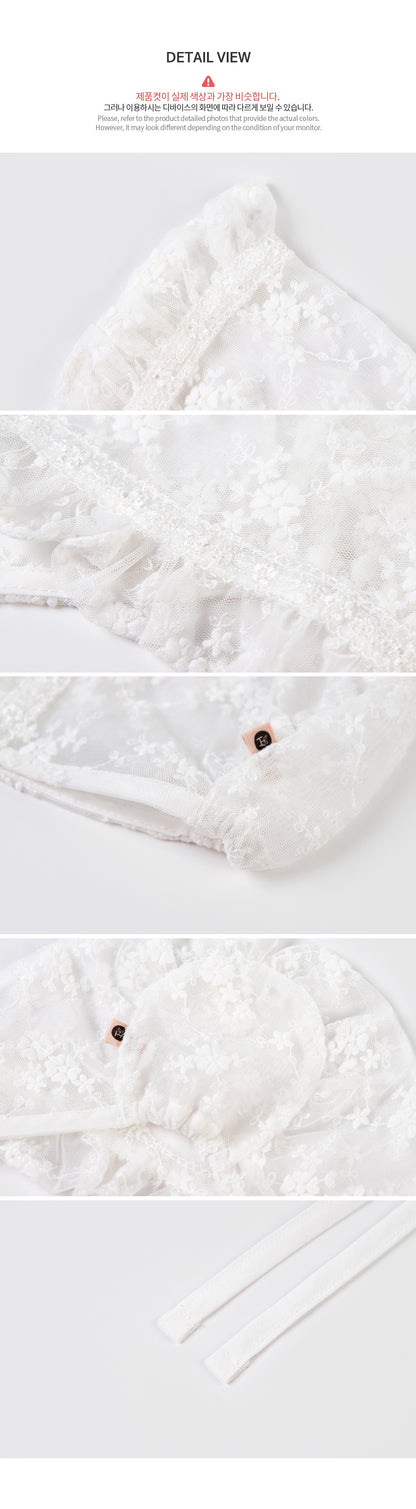 Mellow lace baby bonnet