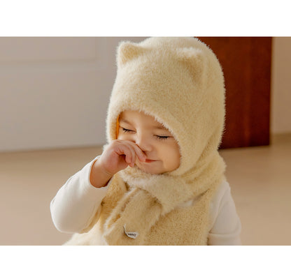 Mink Pluffle Knit Baby Balaclava