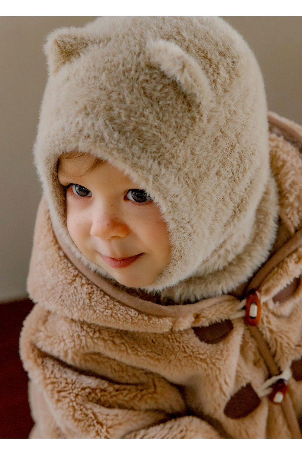 Mink Pluffle Knit Baby Balaclava