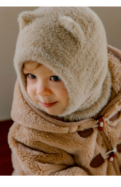 Mink Pluffle Knit Baby Balaclava