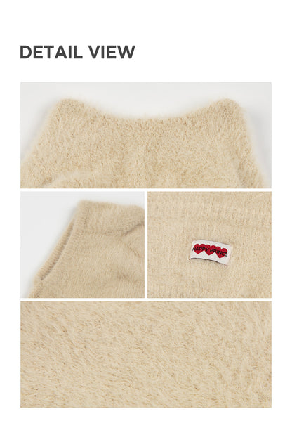 Mink Pluffle Knit Baby Balaclava