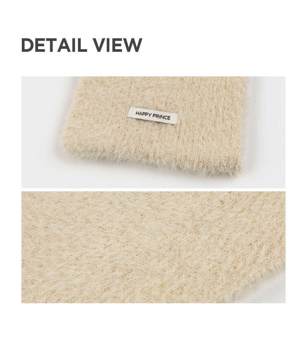Mink Fluffy Knit Baby Muffler