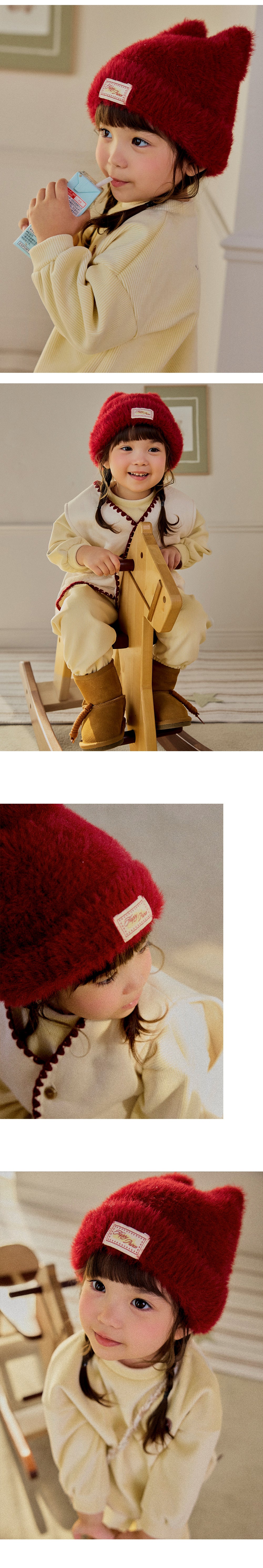 Mink Fluffy Nero Knit Beanie