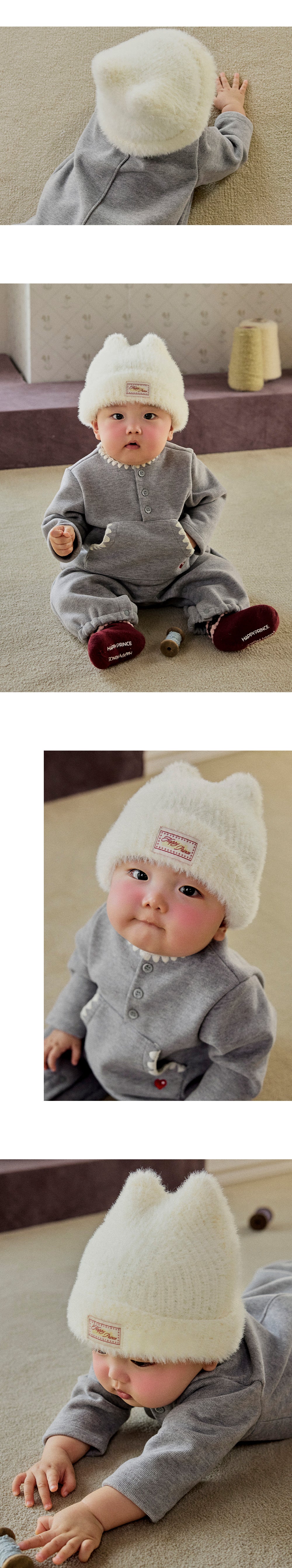 Mink Fluffy Nero Knit Beanie