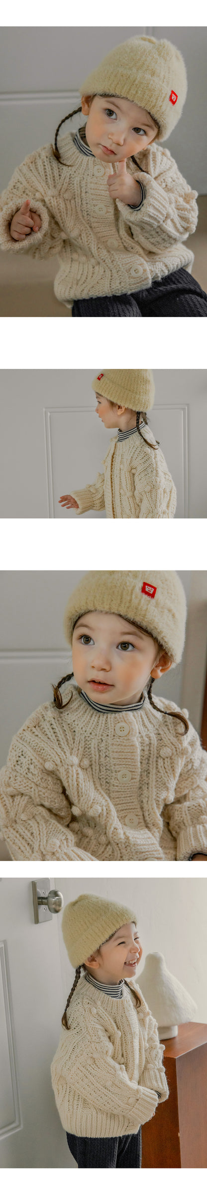 Mink Fluffy Nupy Knit Baby Beanie