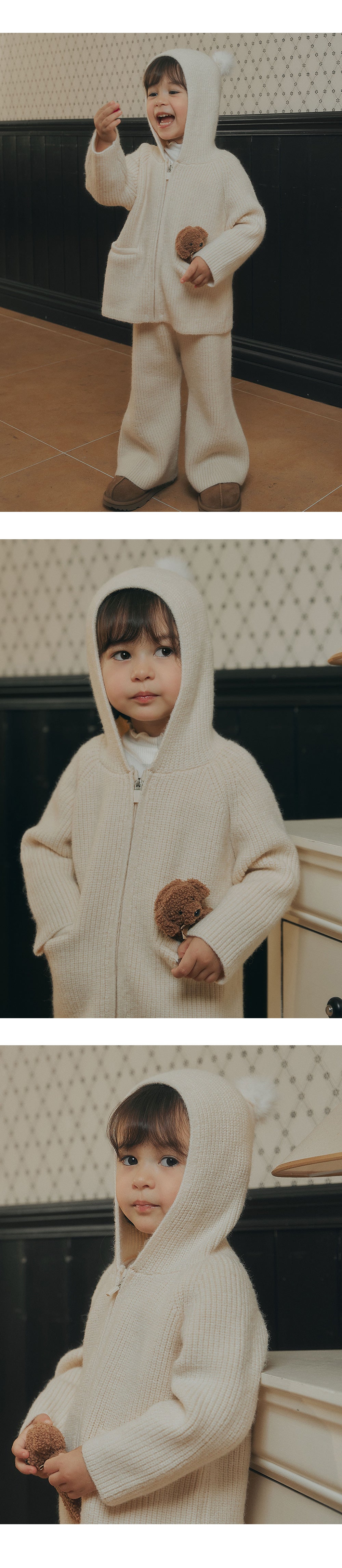 Momong Knit Baby Top and Bottom Set