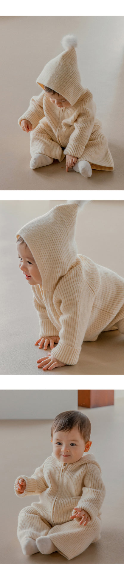 Momong Knit Baby Top and Bottom Set