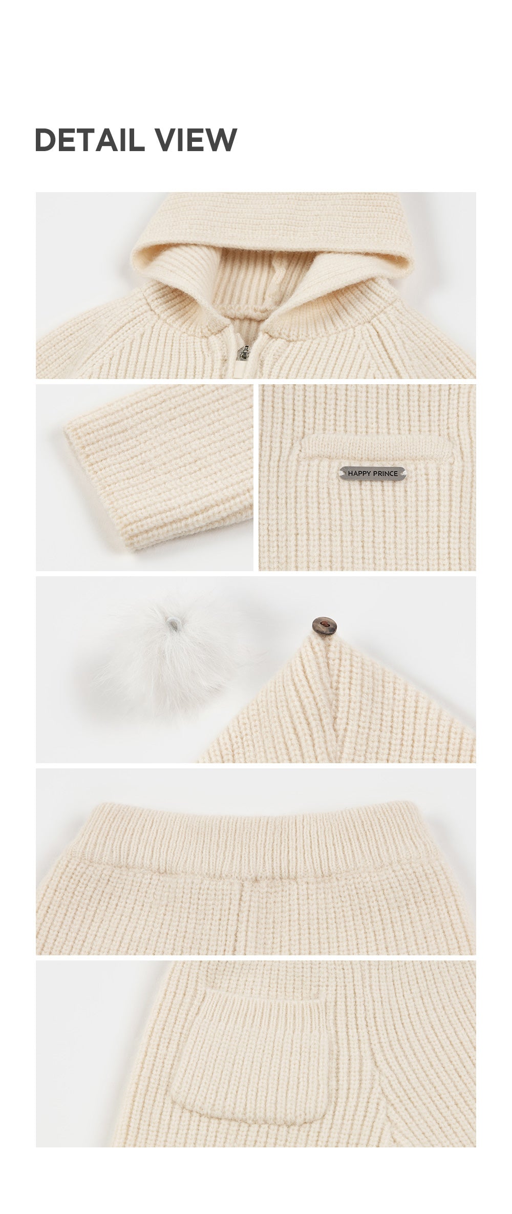 Momong Knit Baby Top and Bottom Set