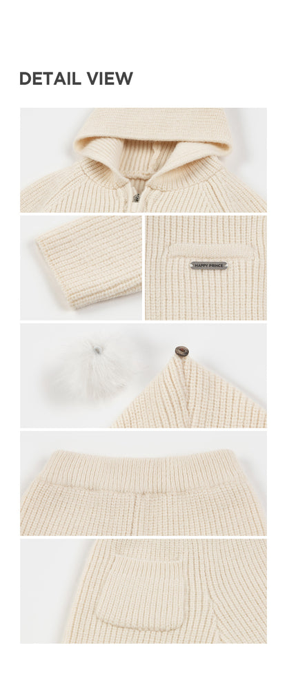 Momong Knit Baby Top and Bottom Set