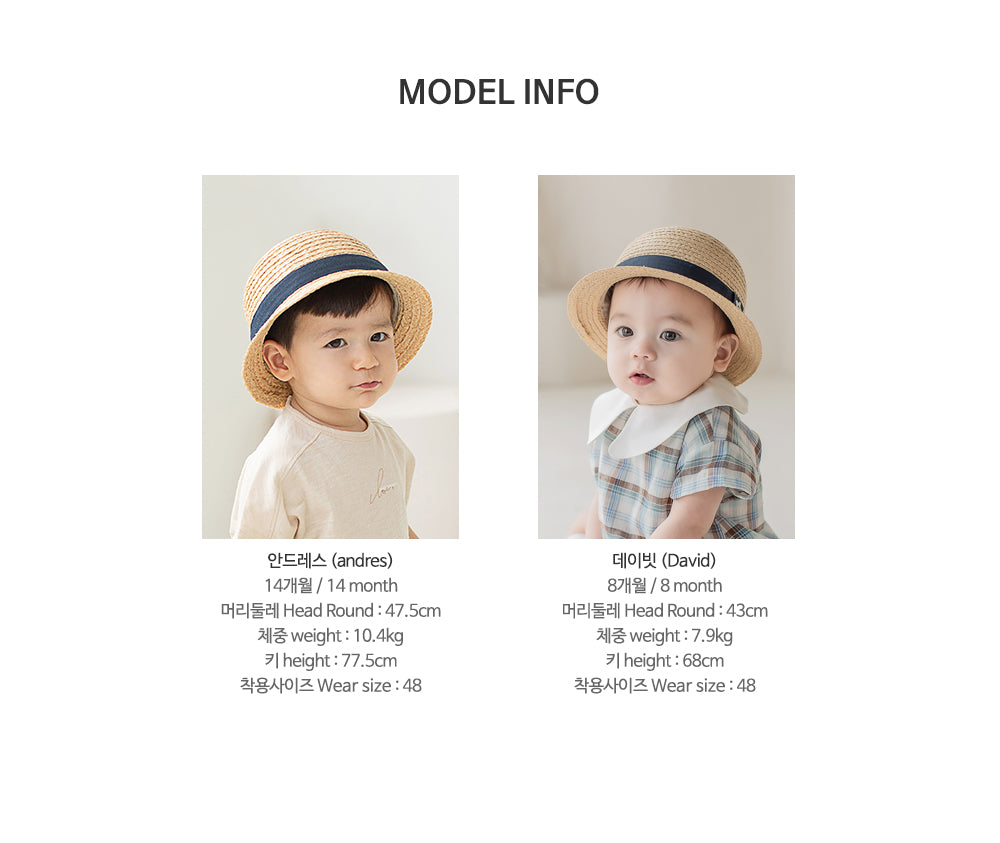 Monodi baby straw fedora