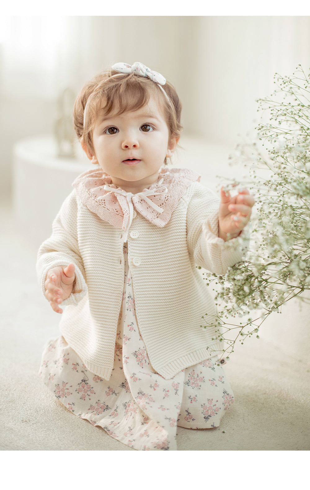 Neo knit baby cardigan