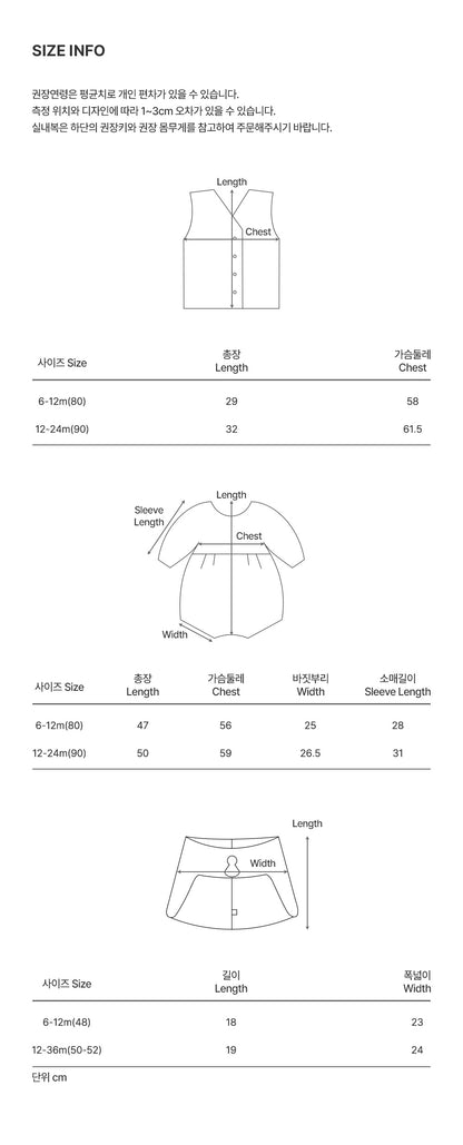 Onyunarae Hanbok Bodysuit Set