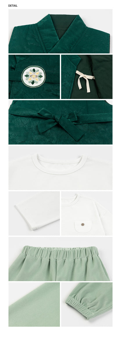 Onyunarae Hanbok Vest Top & Bottom Set (Boy)