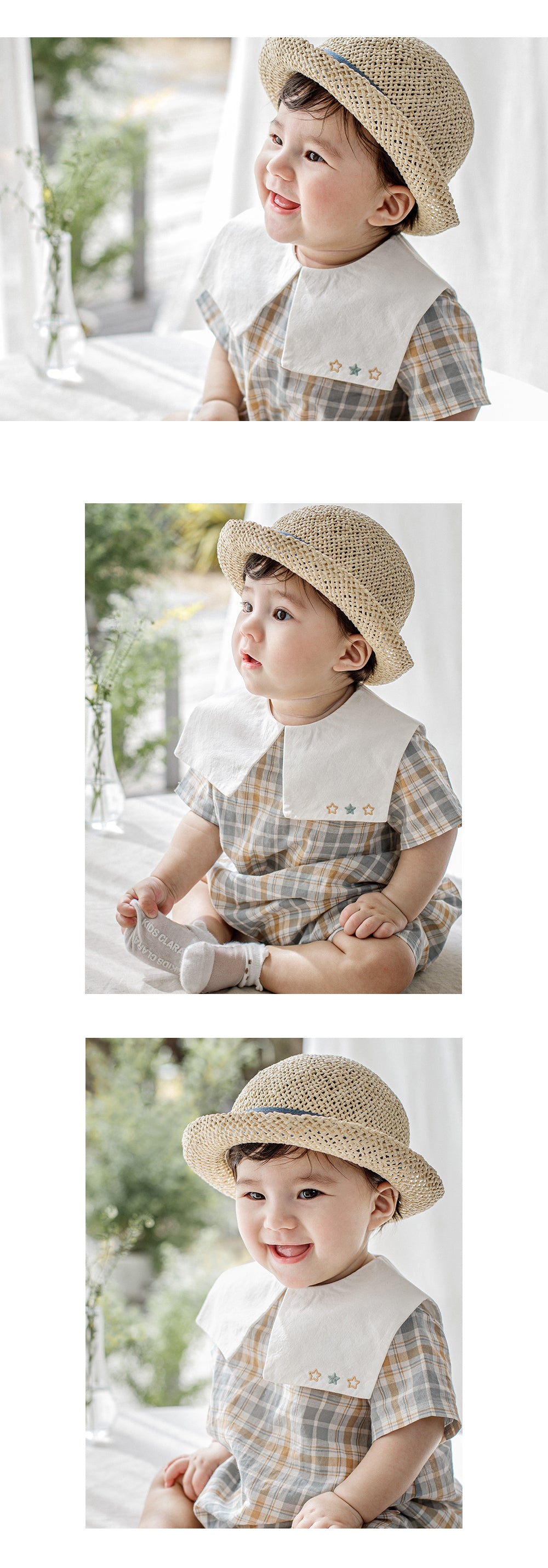 Owen baby straw fedora