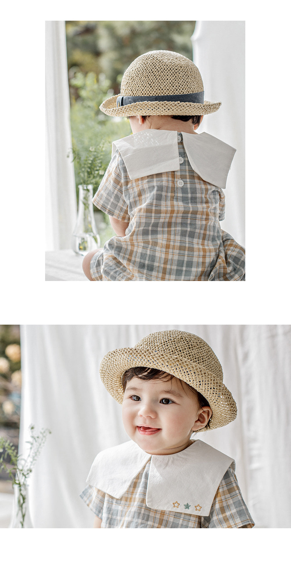 Owen baby straw fedora