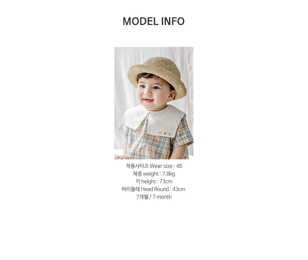 Owen baby straw fedora