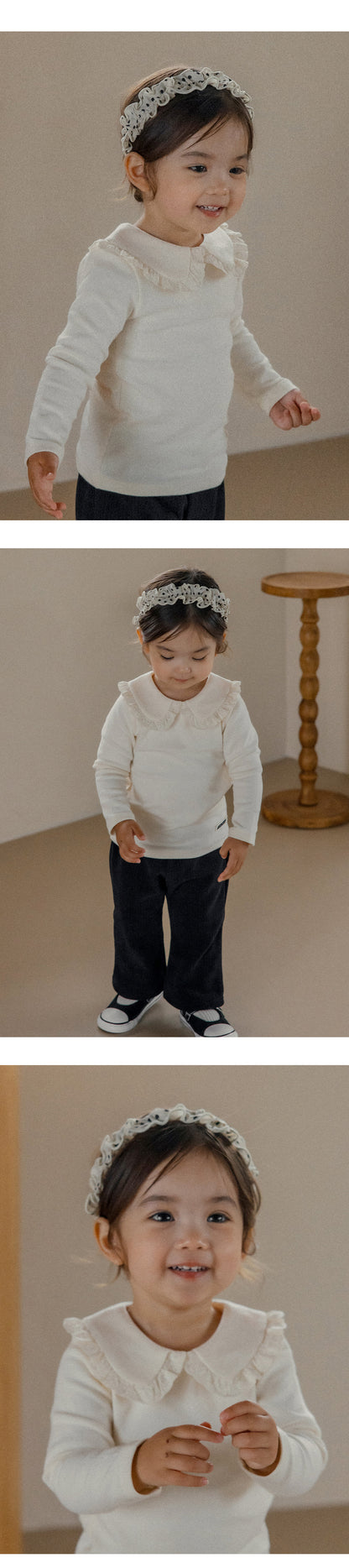 Plume baby hairband