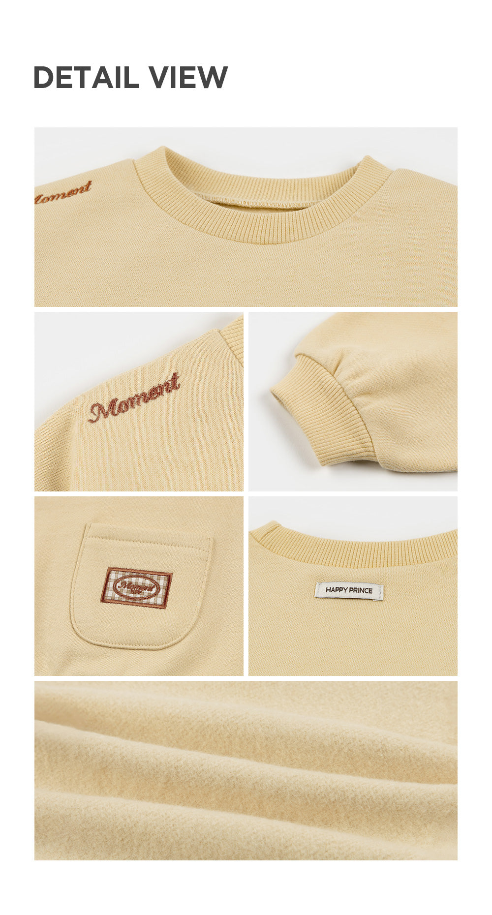 Pudding baby fleece lined sweatshirt