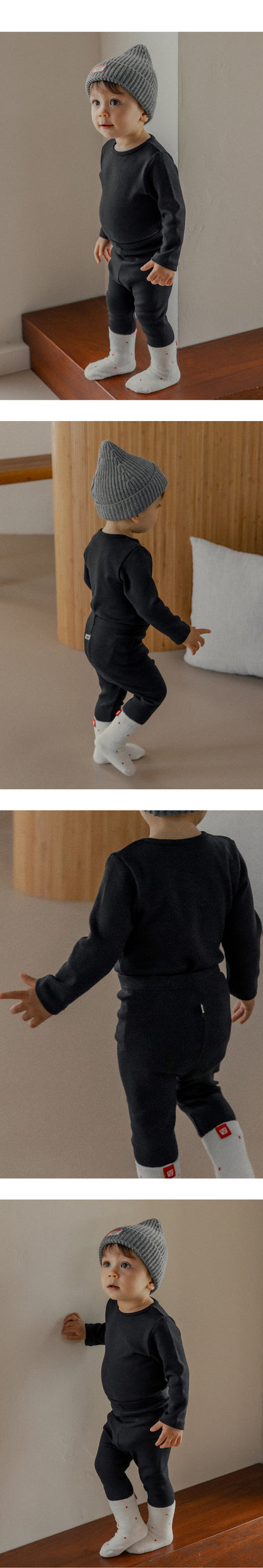 Pure basic modal fleece lined leggings