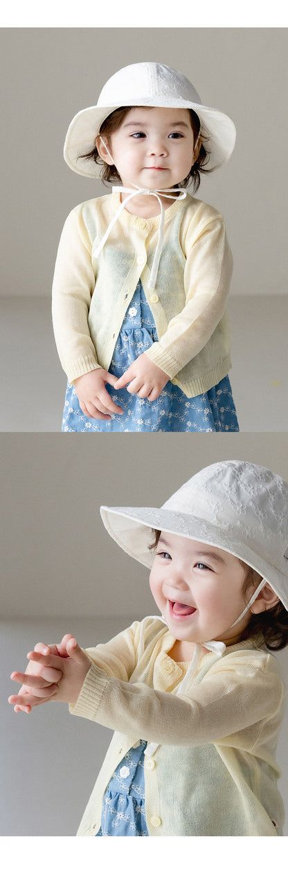 Rev eyelet baby sun hat