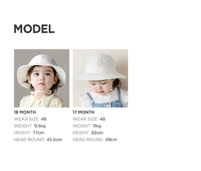 Rev eyelet baby sun hat