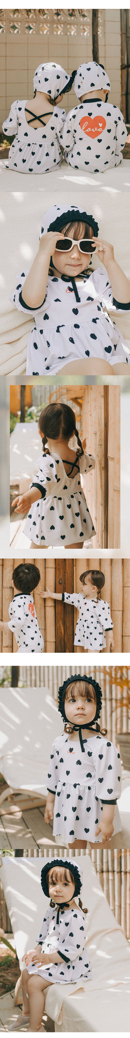 Rio baby one-piece swimsuit set