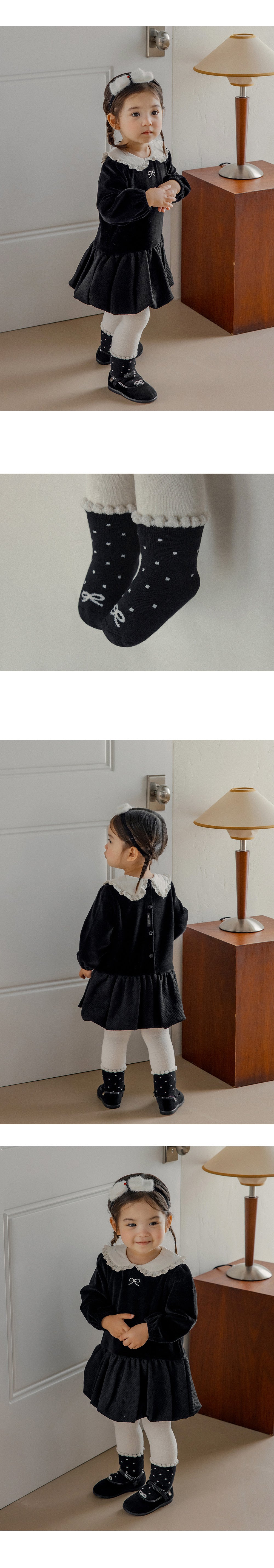 Rubbon Winter Baby 2pack Socks