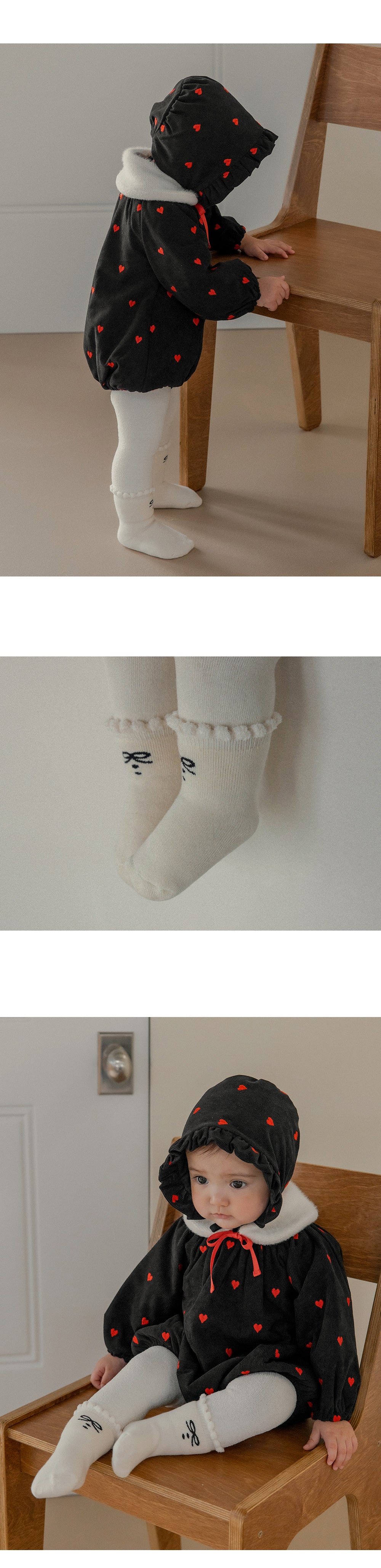 Rubbon Winter Baby 2pack Socks