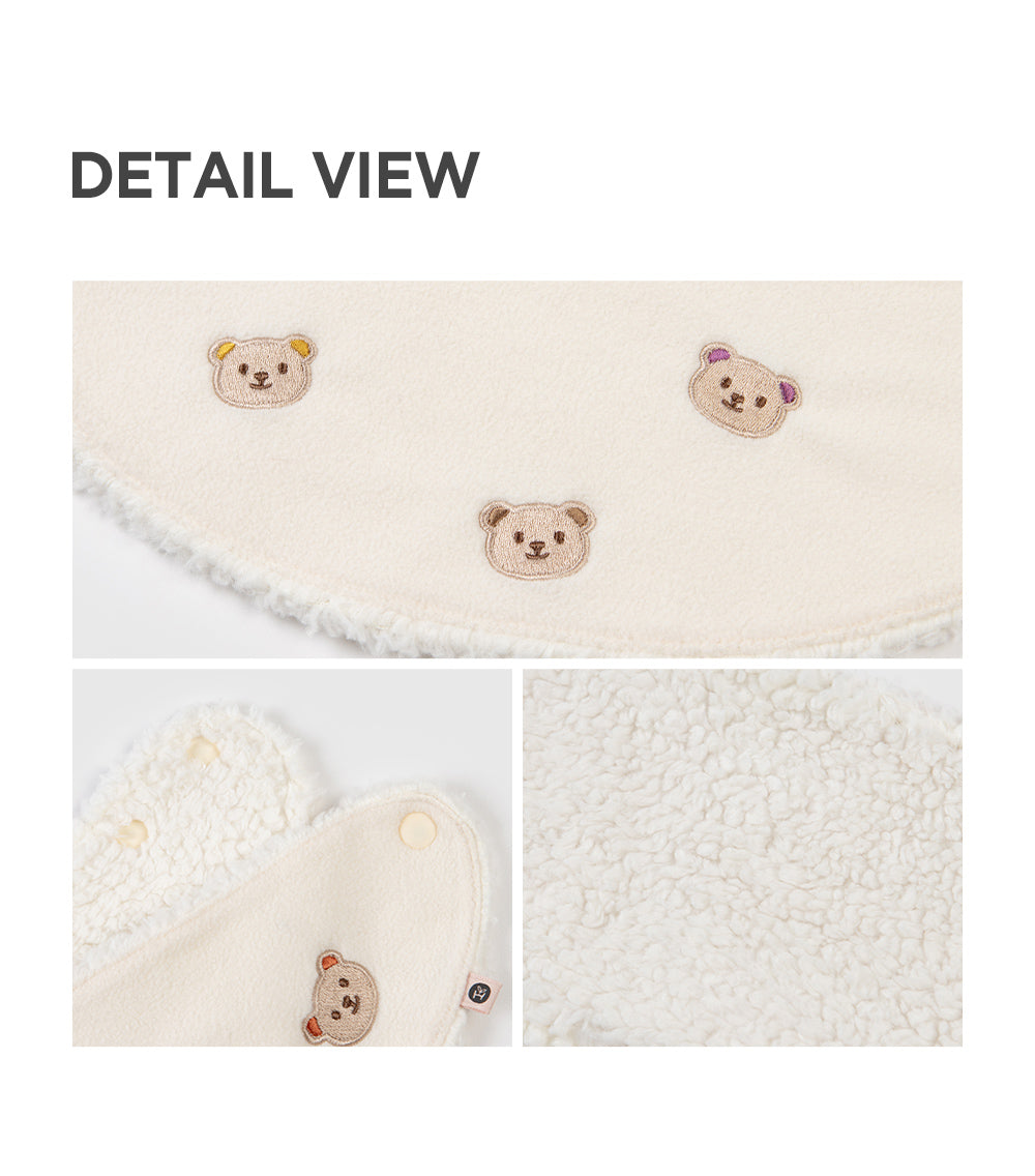 Ruth snow baby banana bib