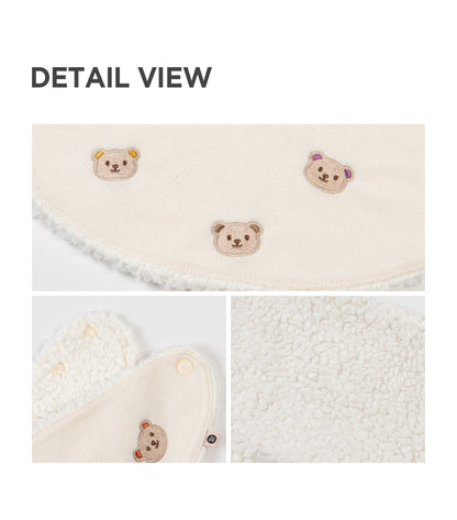 Ruth snow baby banana bib