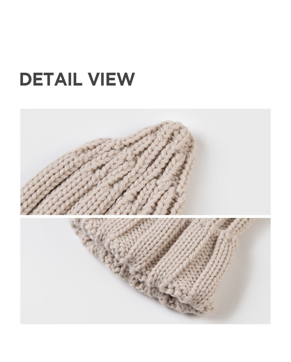 Sand knit baby beanie