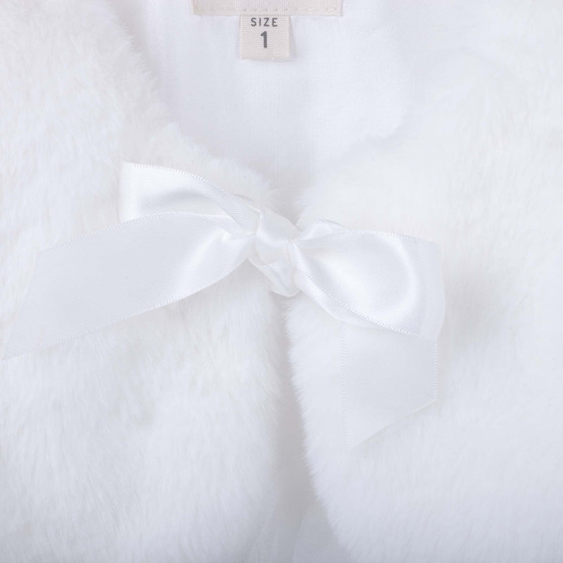 Sassy Baby Faux Fur Jacket - Ivory