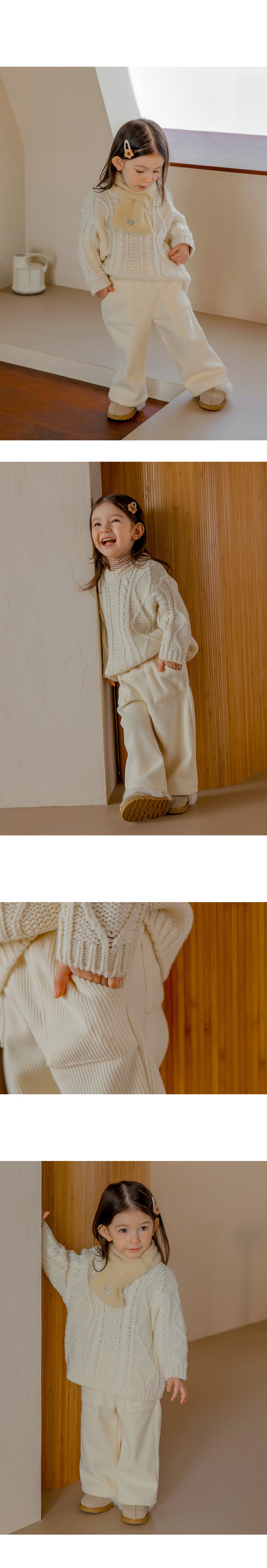 S’more Fleece Lined Corduroy Wide Pants